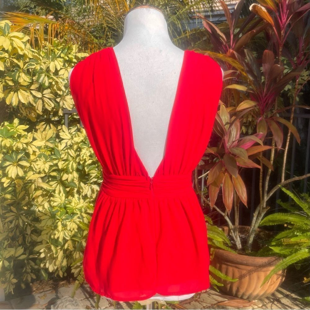 Lulu’’s My Joy Red Peplum Top - Picture 5 of 8